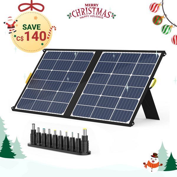 GOOLOO Foldable 100W Solar Panel