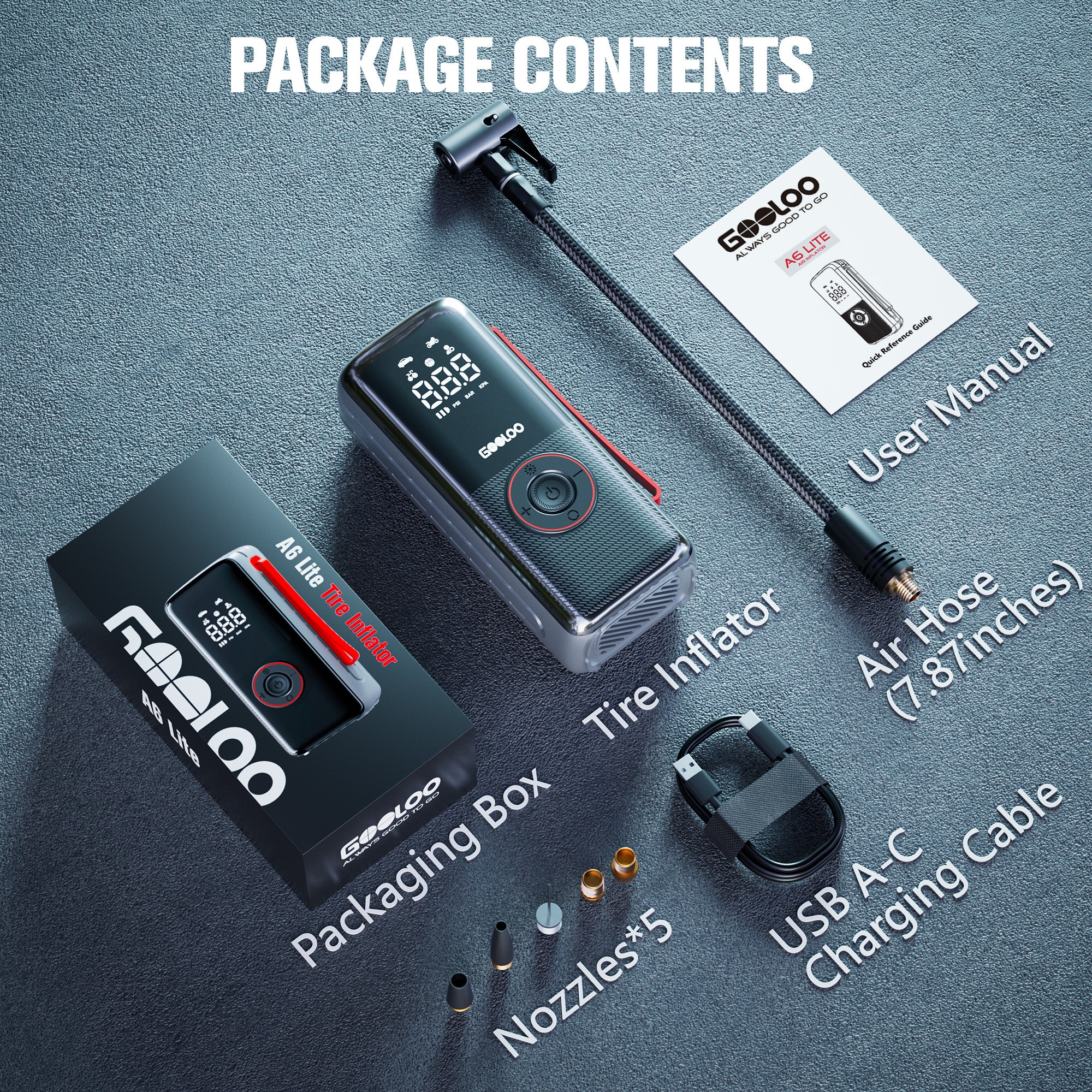 GOOLOO A6 Lite ReadyRide Tire Inflator