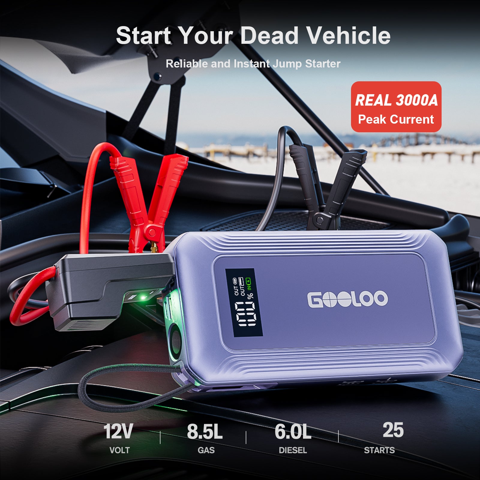 GOOLOO G7 Jump Starter 3000A