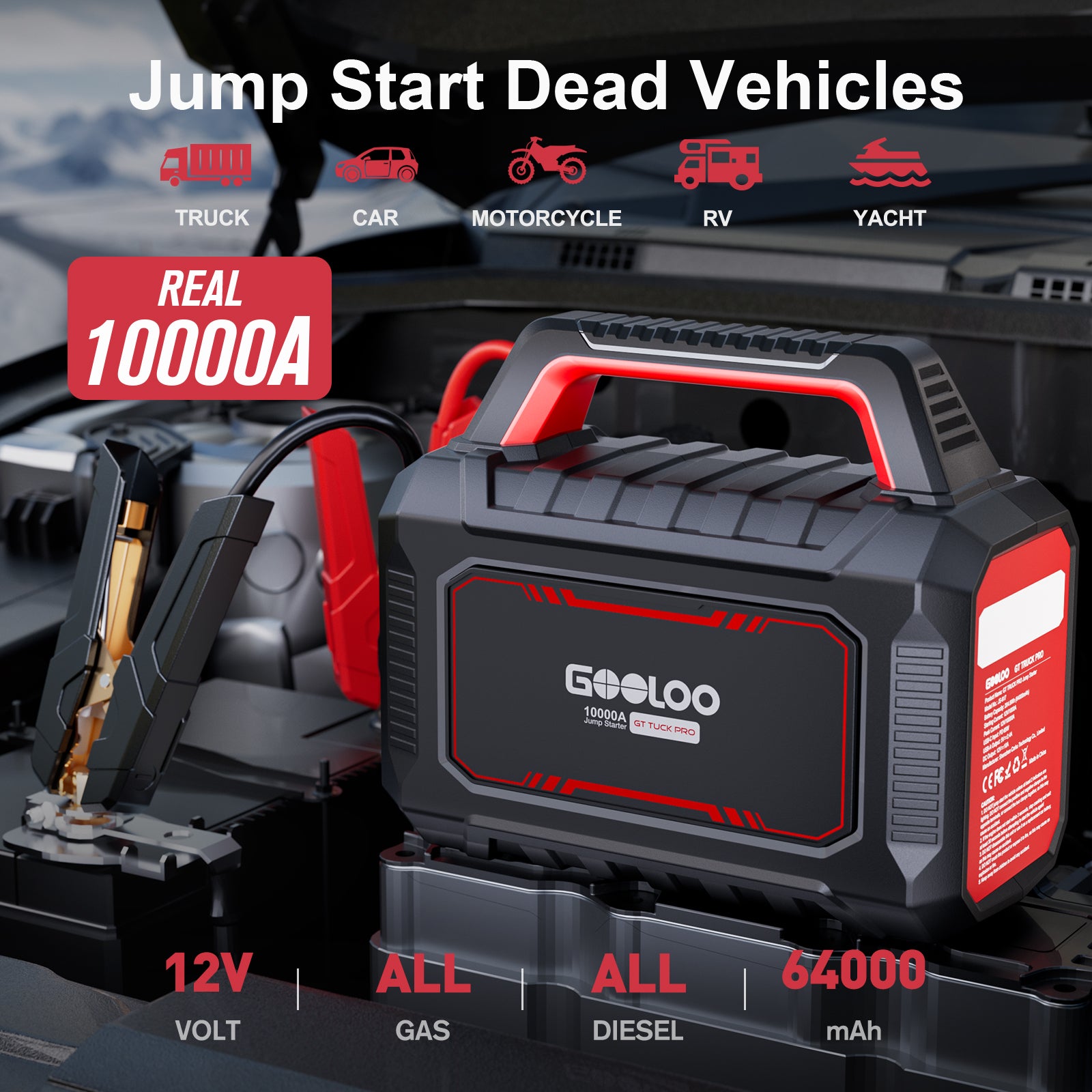 GOOLOO GT Truck Pro Supersafe Jump Starter 10000A