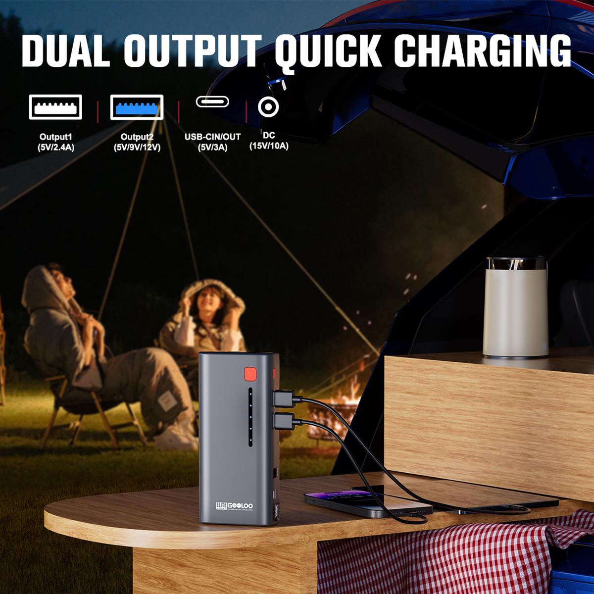 【Clearance Sale】GOOLOO GE1200 Portable Jump Starter
