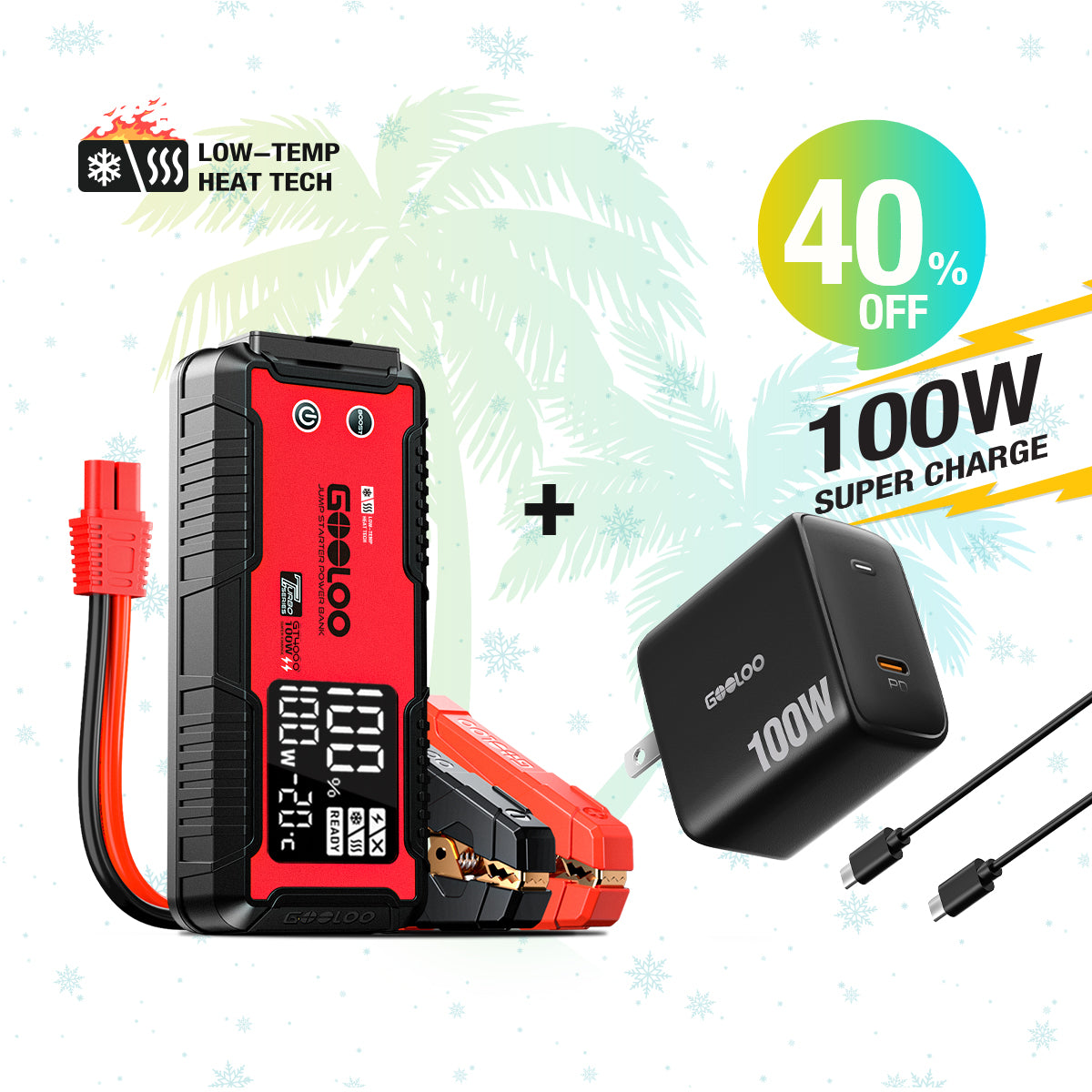 100W Two-Way Charging GT4000 Set