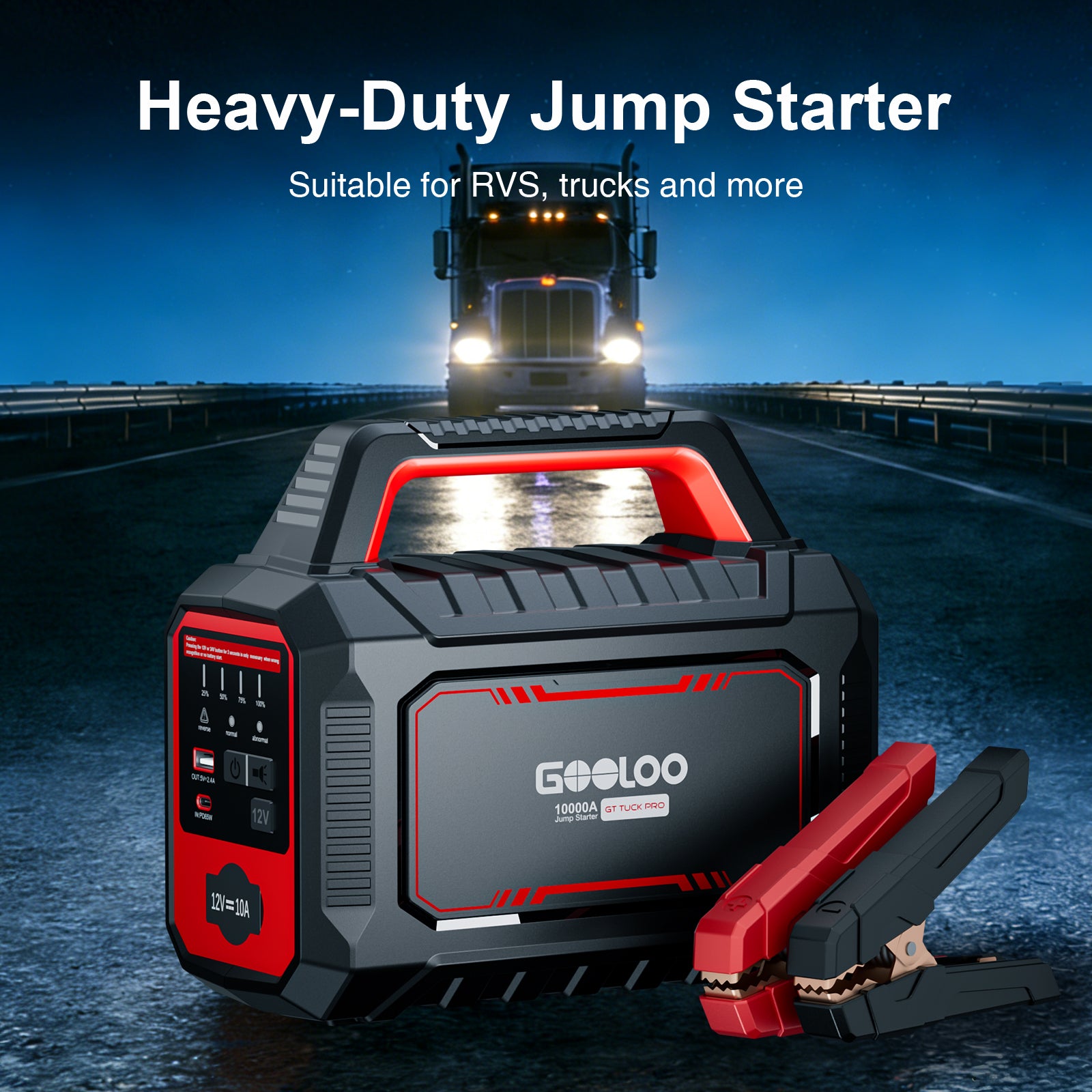 GOOLOO GT Truck Pro Supersafe Jump Starter 10000A