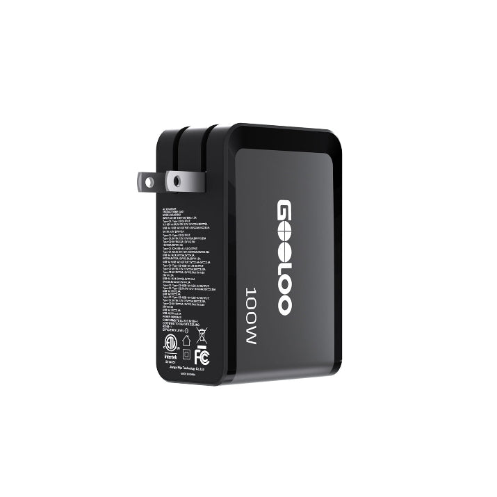 GOOLOO 4-Port 100W Fast Charging Wall Charger