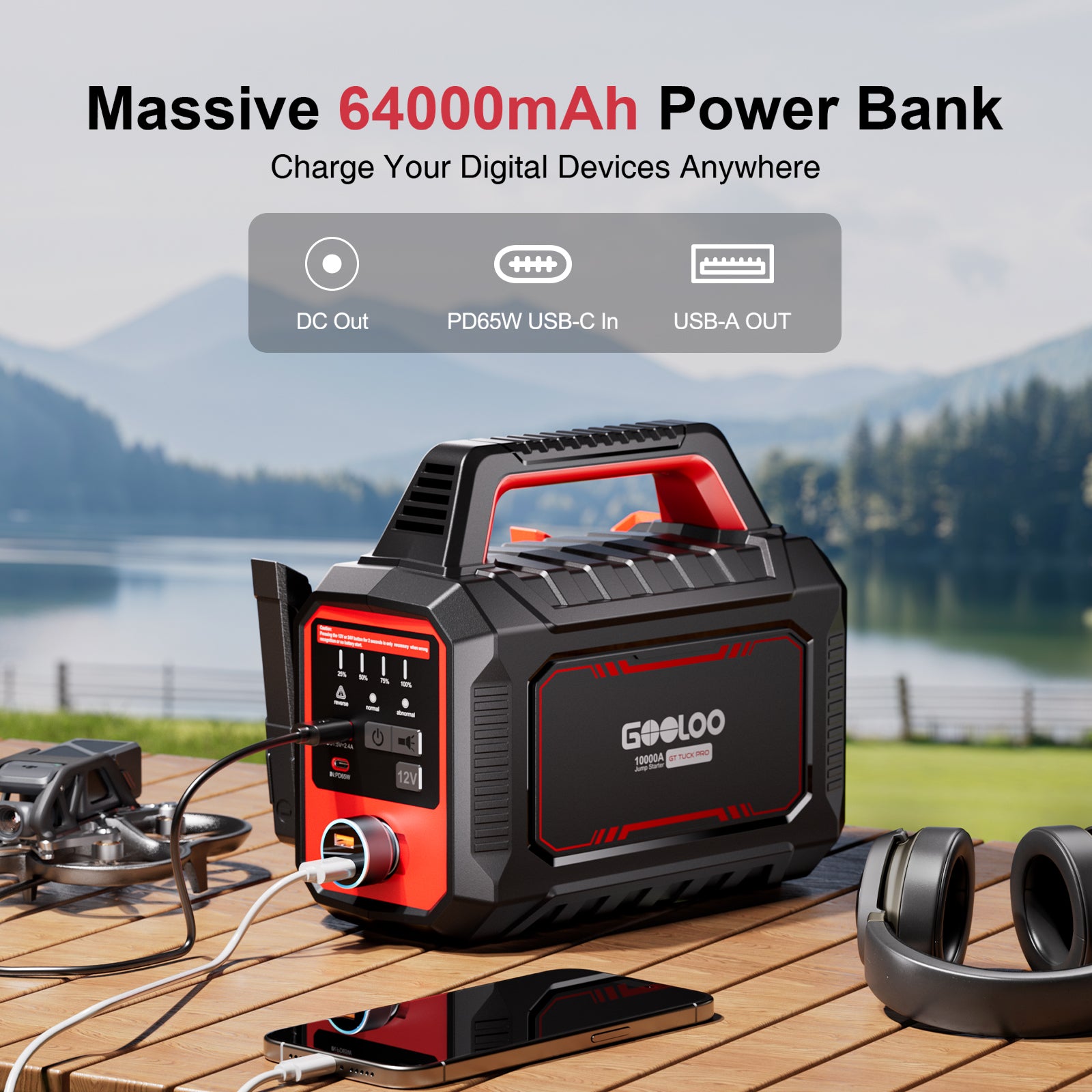 GOOLOO GT Truck Pro Supersafe Jump Starter 10000A