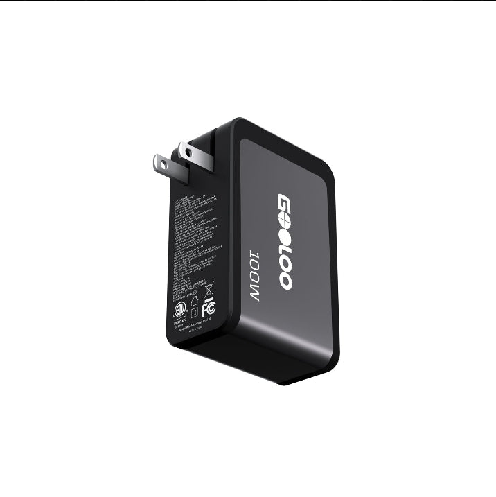 GOOLOO 4-Port 100W Fast Charging Wall Charger