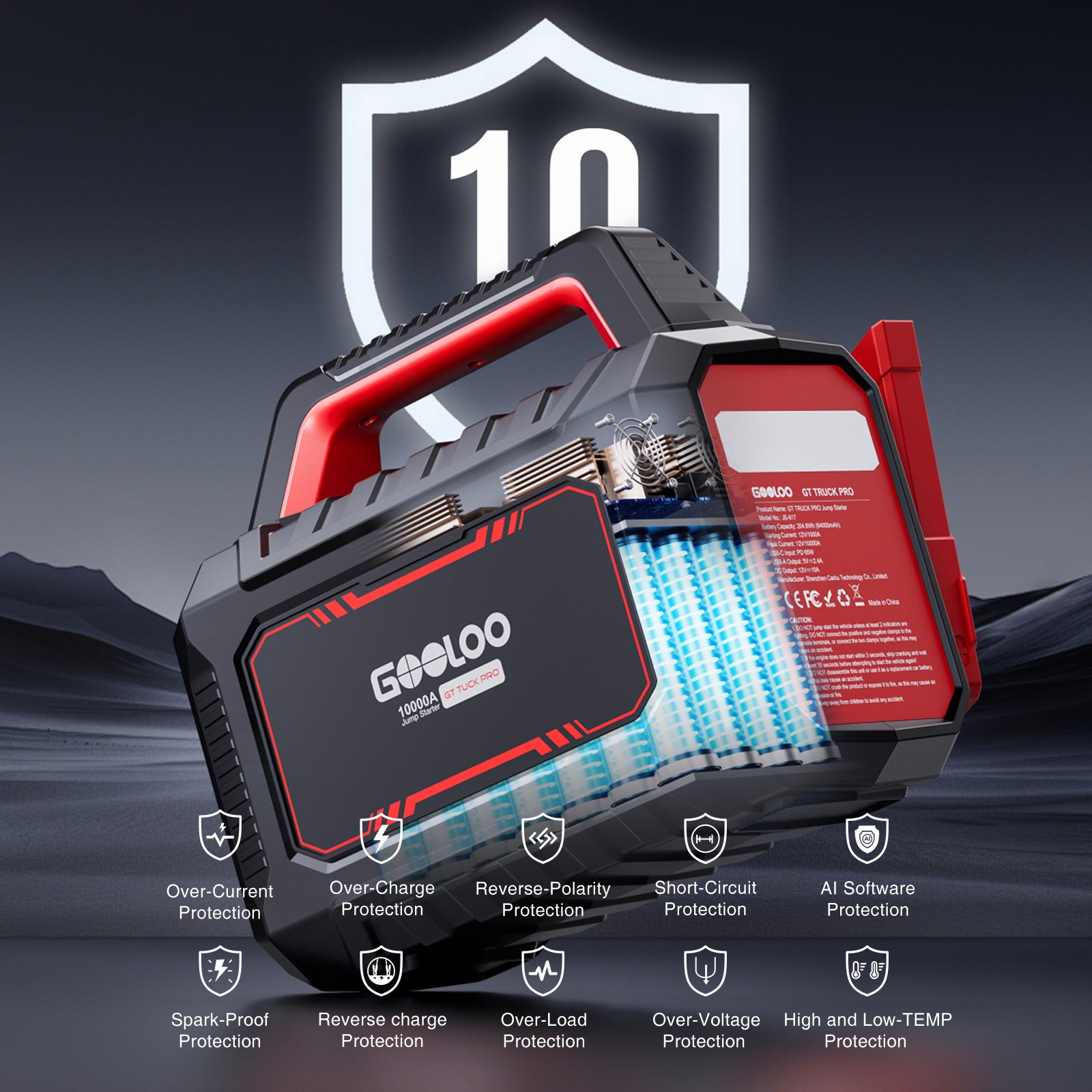 GOOLOO GT Truck Pro Supersafe Jump Starter 10000A