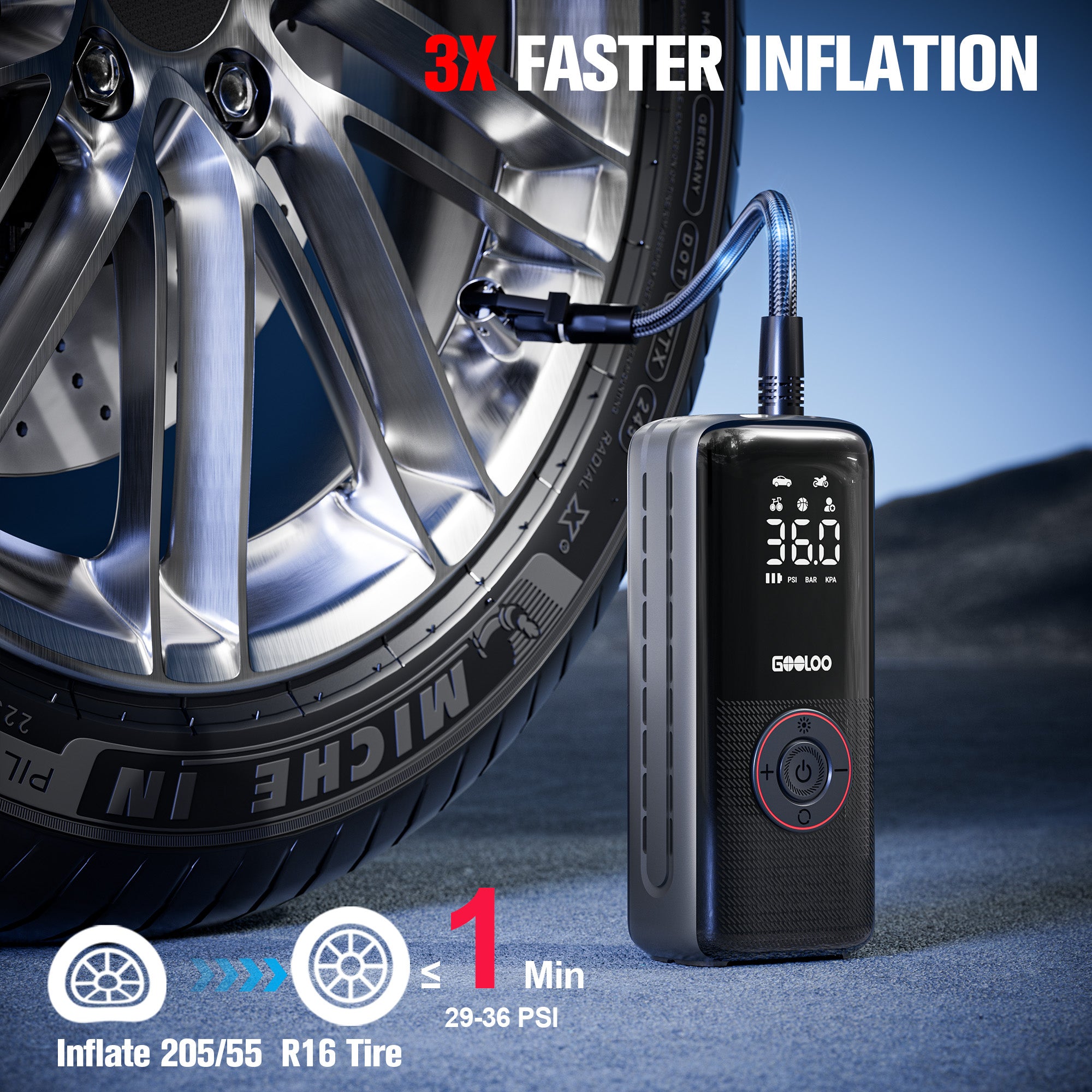 GOOLOO A6 Lite ReadyRide Tire Inflator