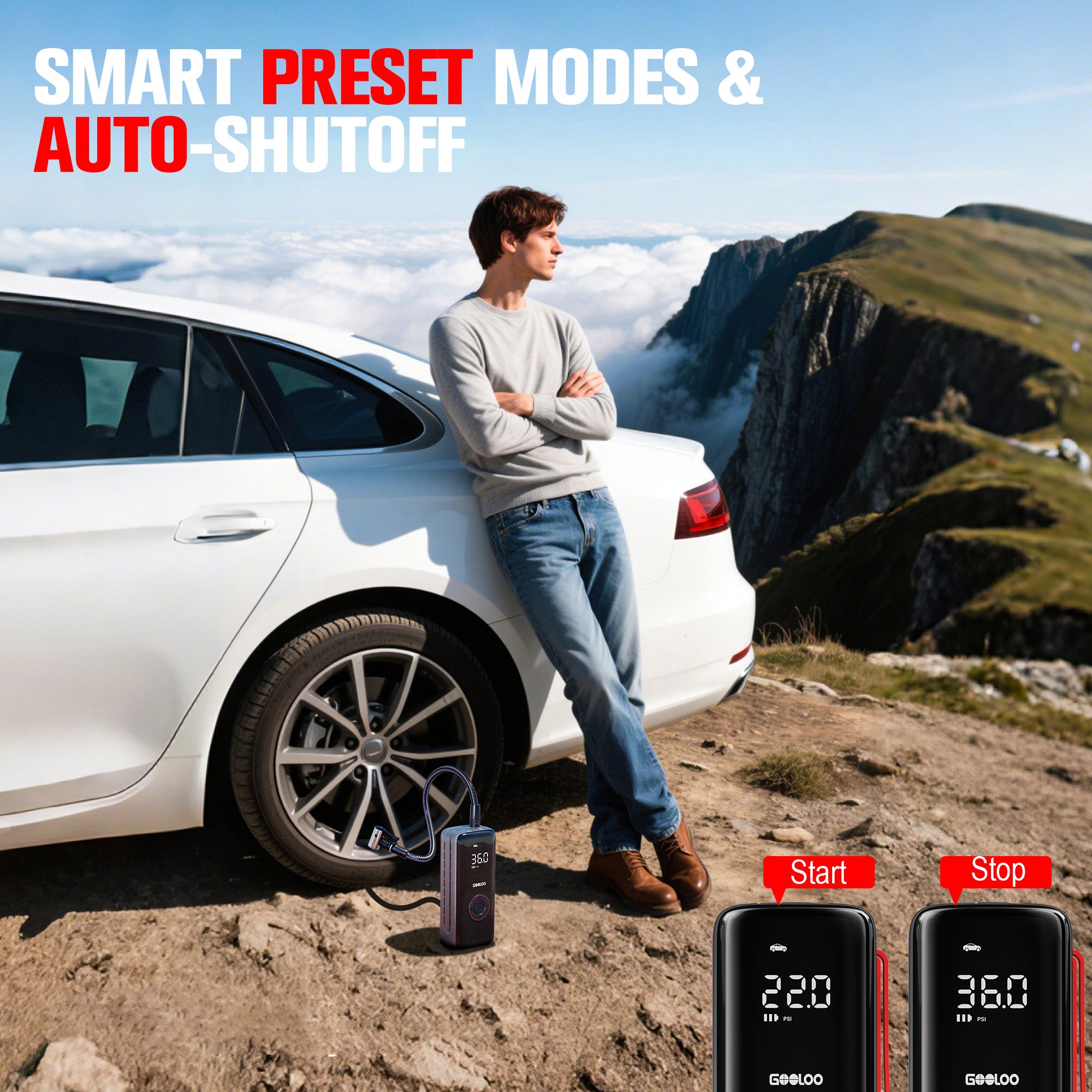 GOOLOO A6 Lite ReadyRide Tire Inflator