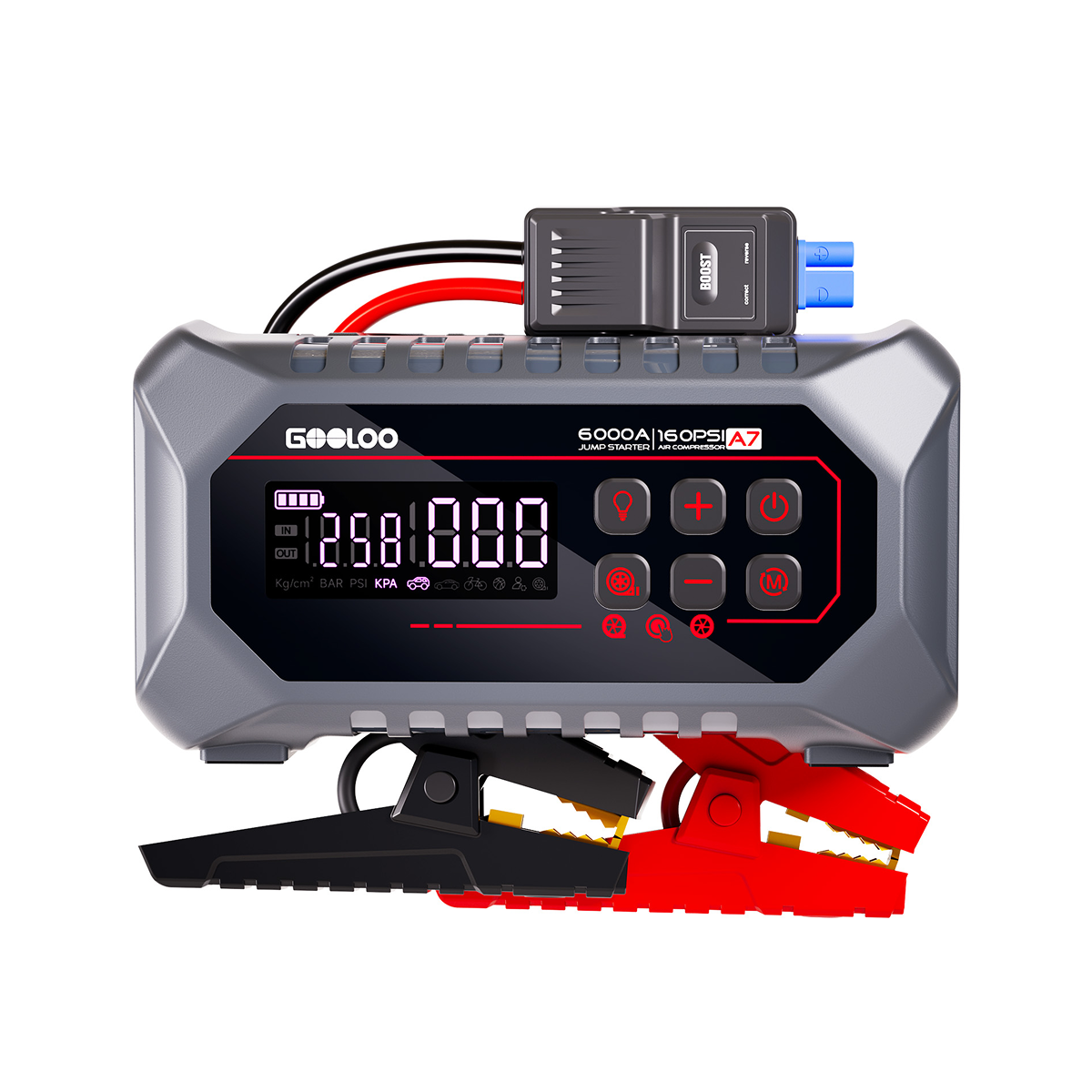 GOOLOO A7 Jump Starter with Air Compressor and Air Pump 6000A – CA.GOOLOO