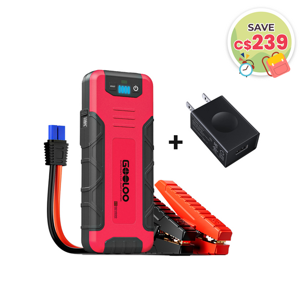 GOOLOO GE4500 Portable Jump Starter with 15W Wall Charger