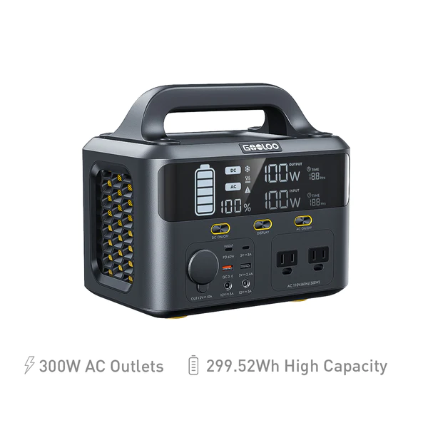 GOOLOO GTX300 with 100W Solar Panel