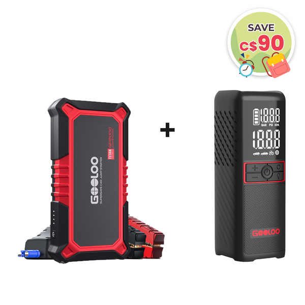 GOOLOO GP2000 Jump Starter with GT160 Tire Inflator