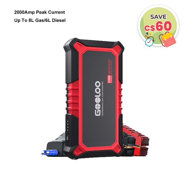 【Clearance Sale】GOOLOO GP2000 Portable Jump Starter
