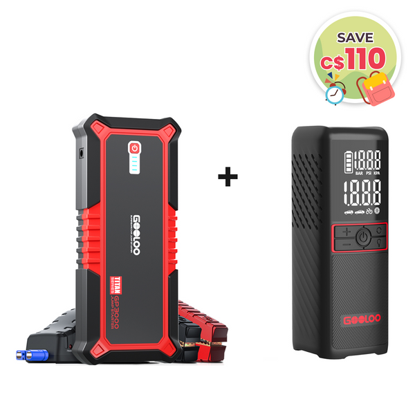 GOOLOO GP3000 Jump Starter with GT160 Tire Inflator