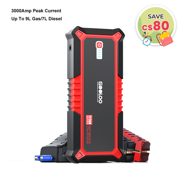 【Clearance Sale】GOOLOO GP3000 Portable Jump Starter