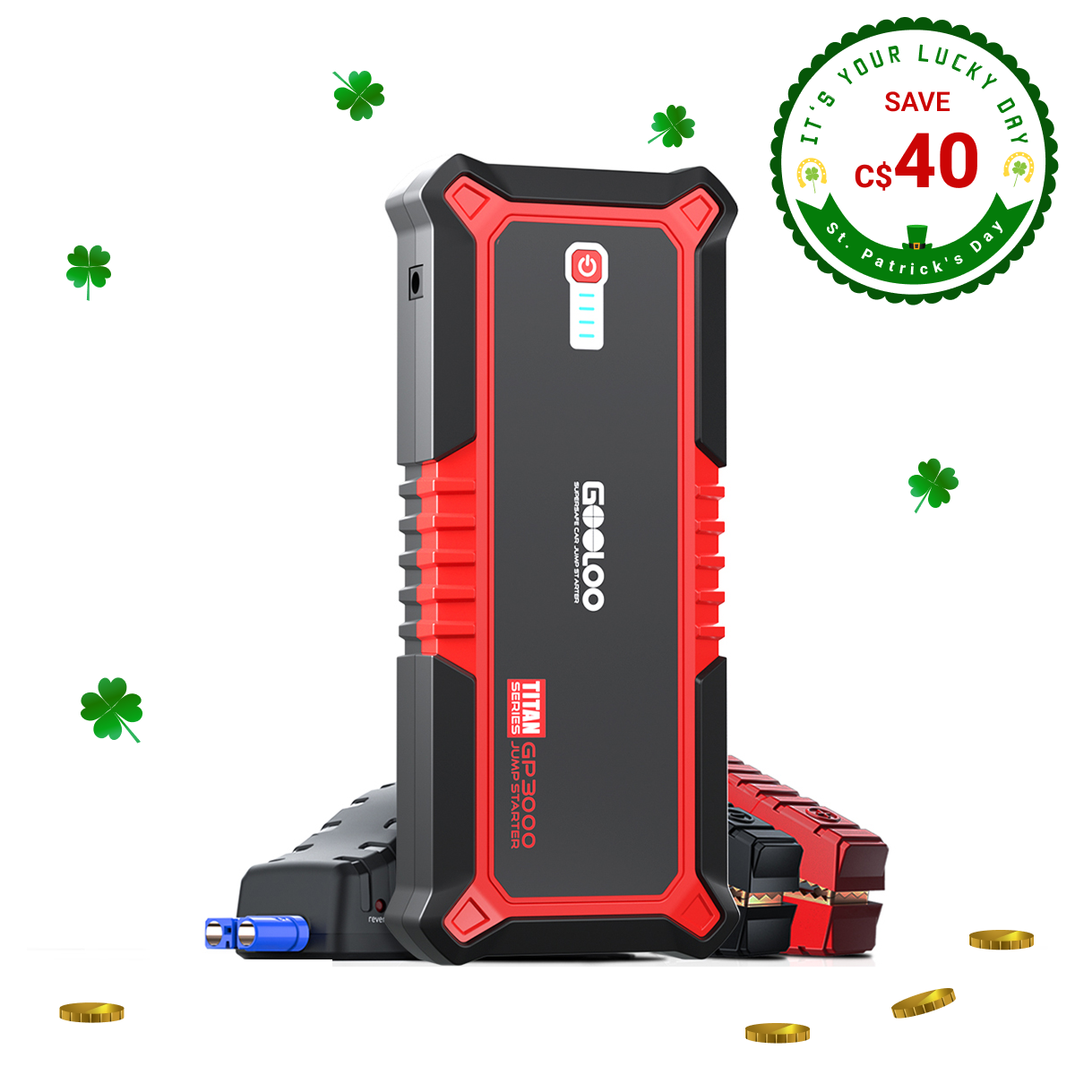 GOOLOO GP3000 Portable Jump Starter