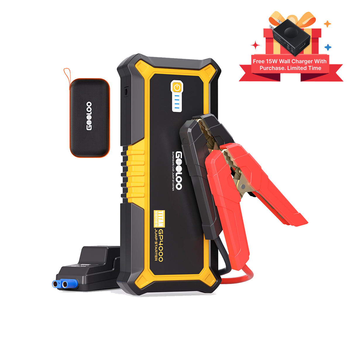 【Clearance Sale】GOOLOO GP4000 Supersafe Jump Starter 4000A