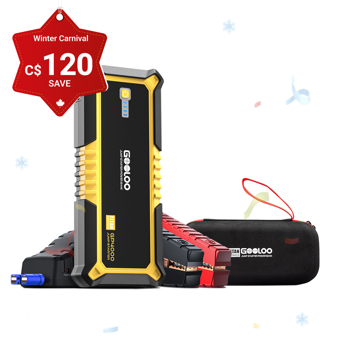 GOOLOO GP4000 Portable Jump Starter