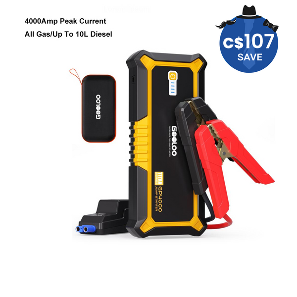GOOLOO GP4000 Portable Jump Starter