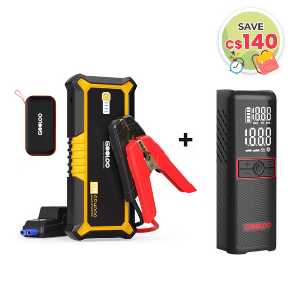 GOOLOO GP4000 Jump Starter with GT160 Tire Inflator