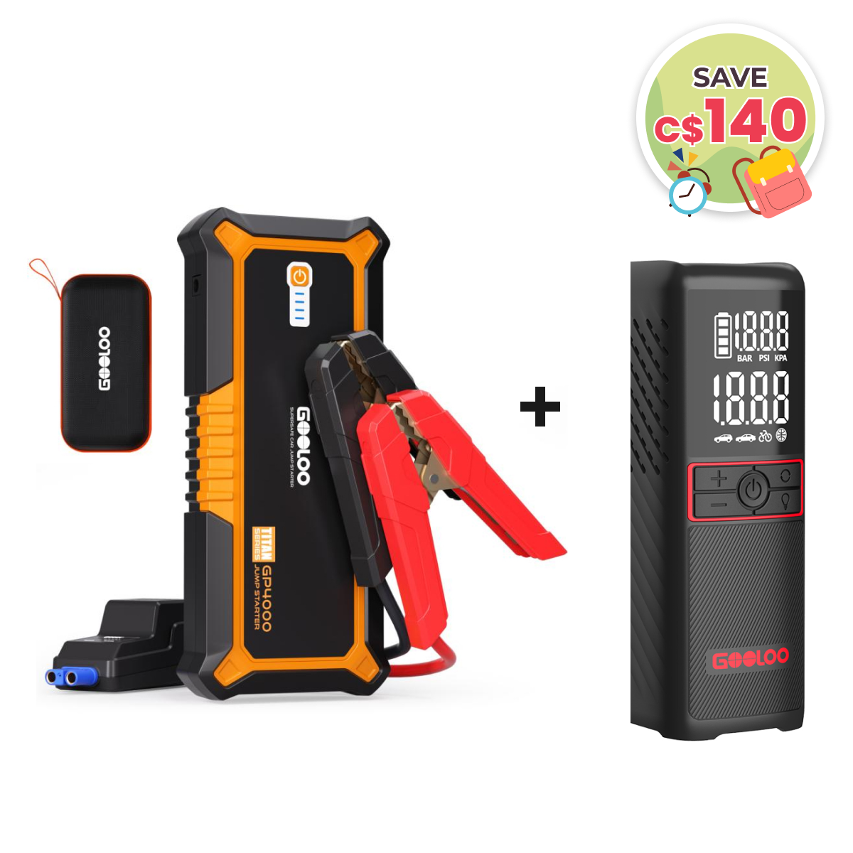 【Clearance Sale】GOOLOO GP4000 Portable Jump Starter