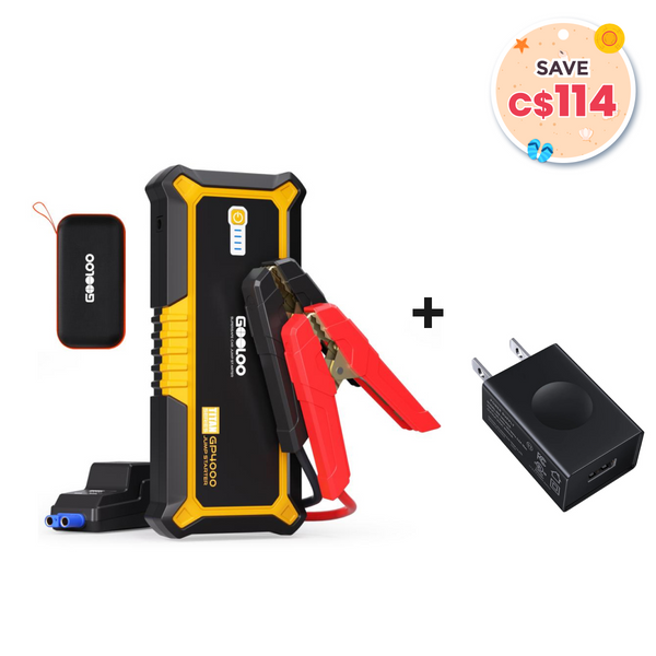 GOOLOO GP4000 Portable Jump Starter with 15W Wall Charger