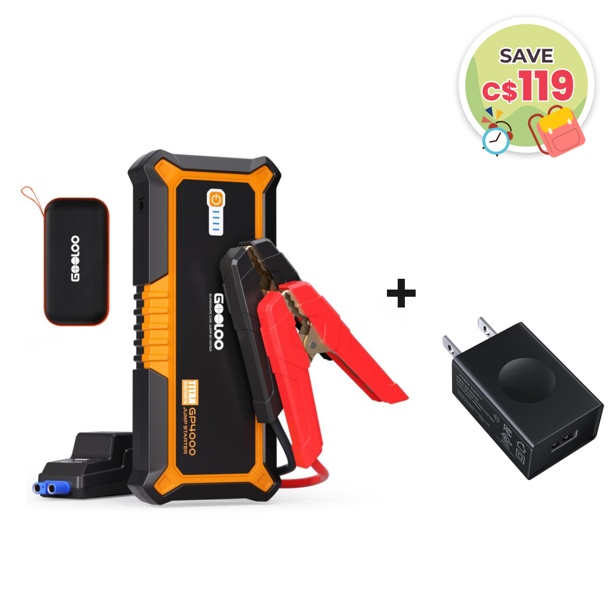 【Clearance Sale】GOOLOO GP4000 Portable Jump Starter
