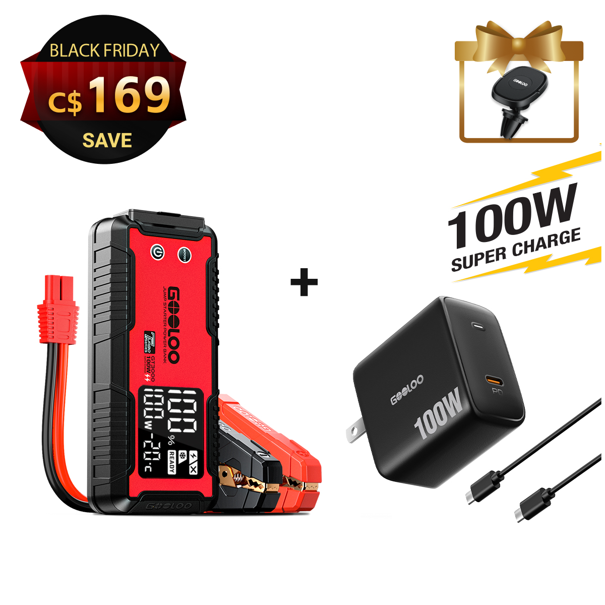 Ensemble GT3000 de charge bidirectionnelle 100 W