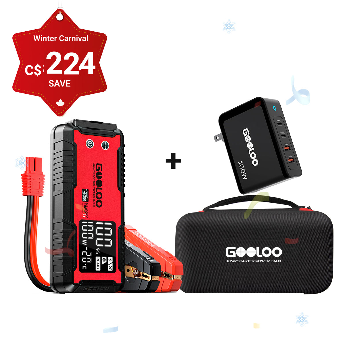 GOOLOO GT3000 Portable Jump Starter