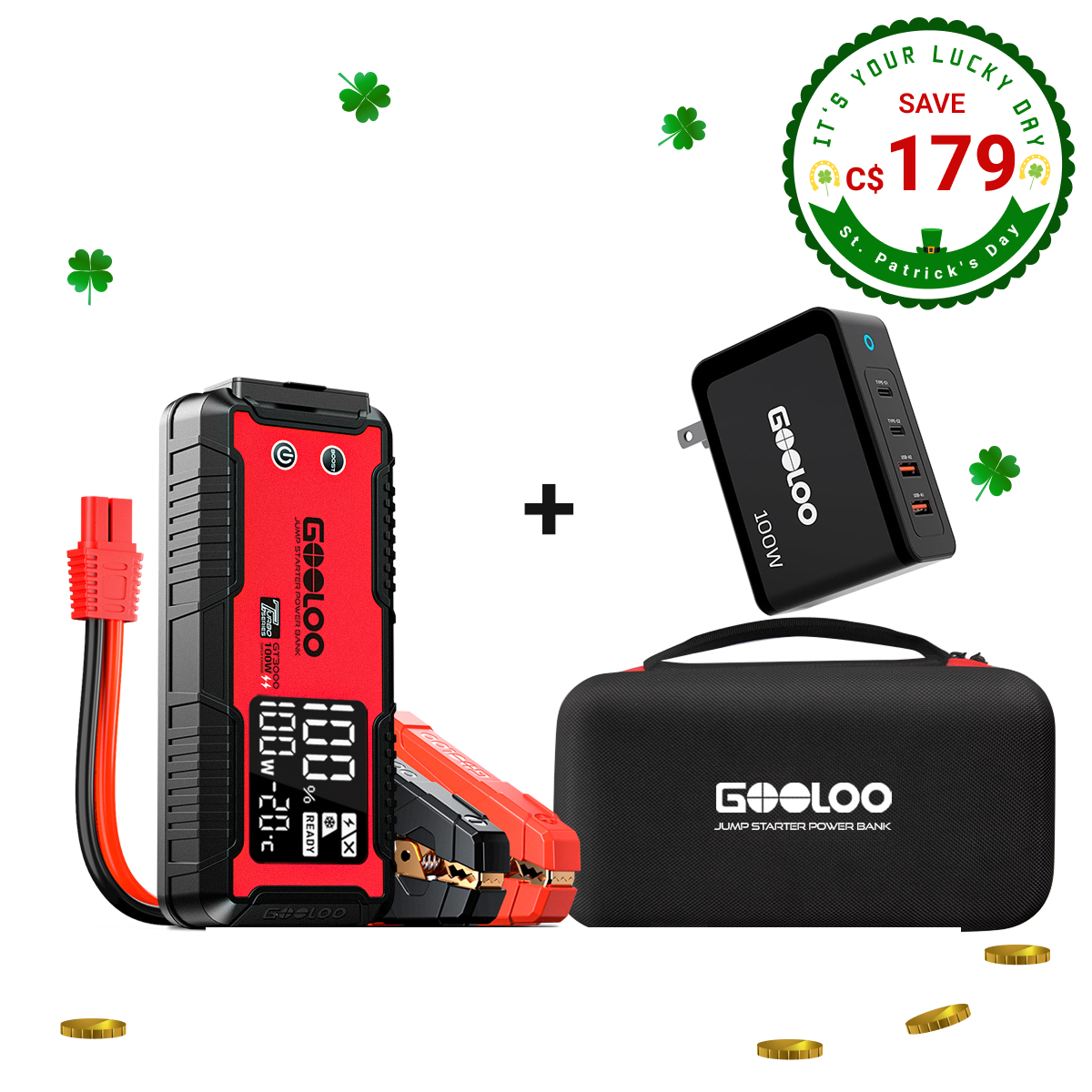 GOOLOO GT3000 Portable Jump Starter