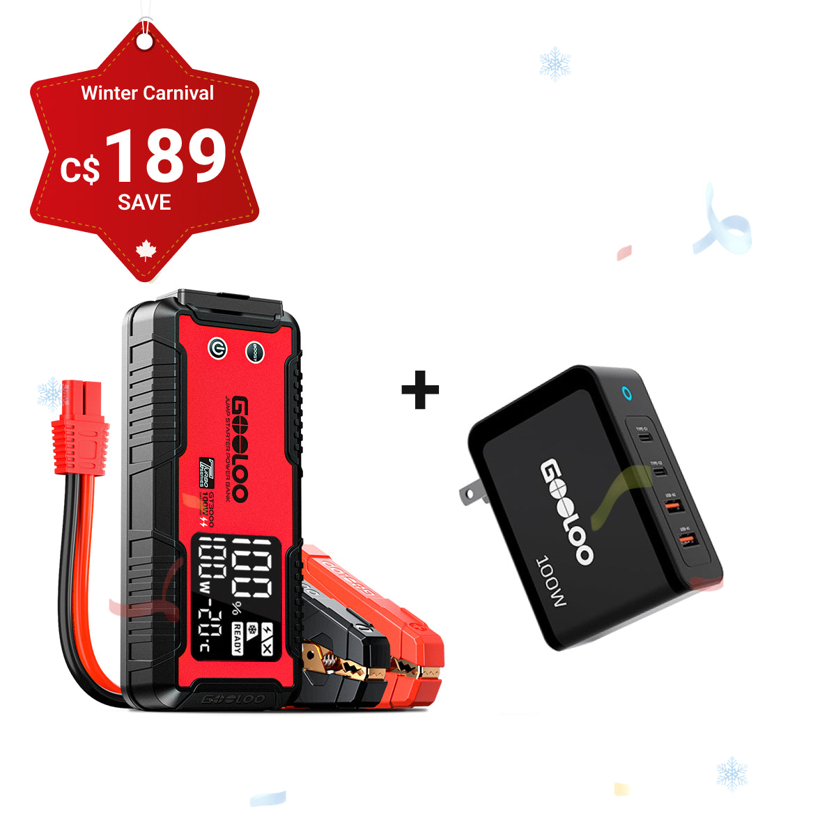 GOOLOO GT3000 Portable Jump Starter