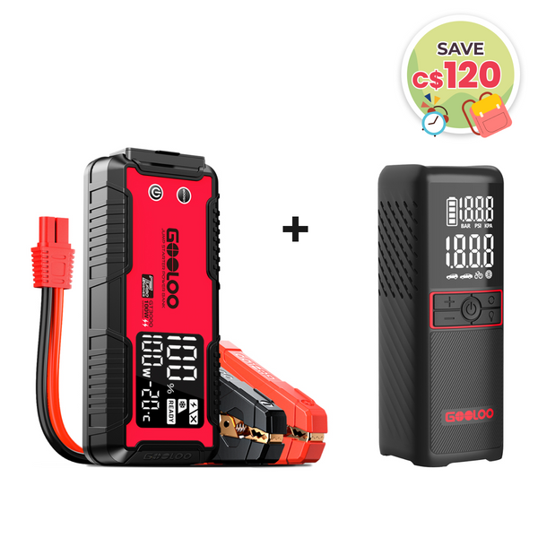 GOOLOO GT3000 Jump Starter with GT160 Tire Inflator