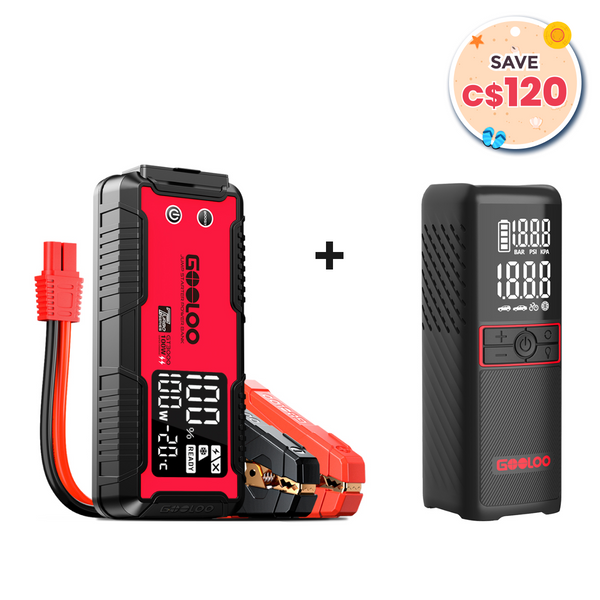 GOOLOO GT3000 Jump Starter with GT160 Tire Inflator