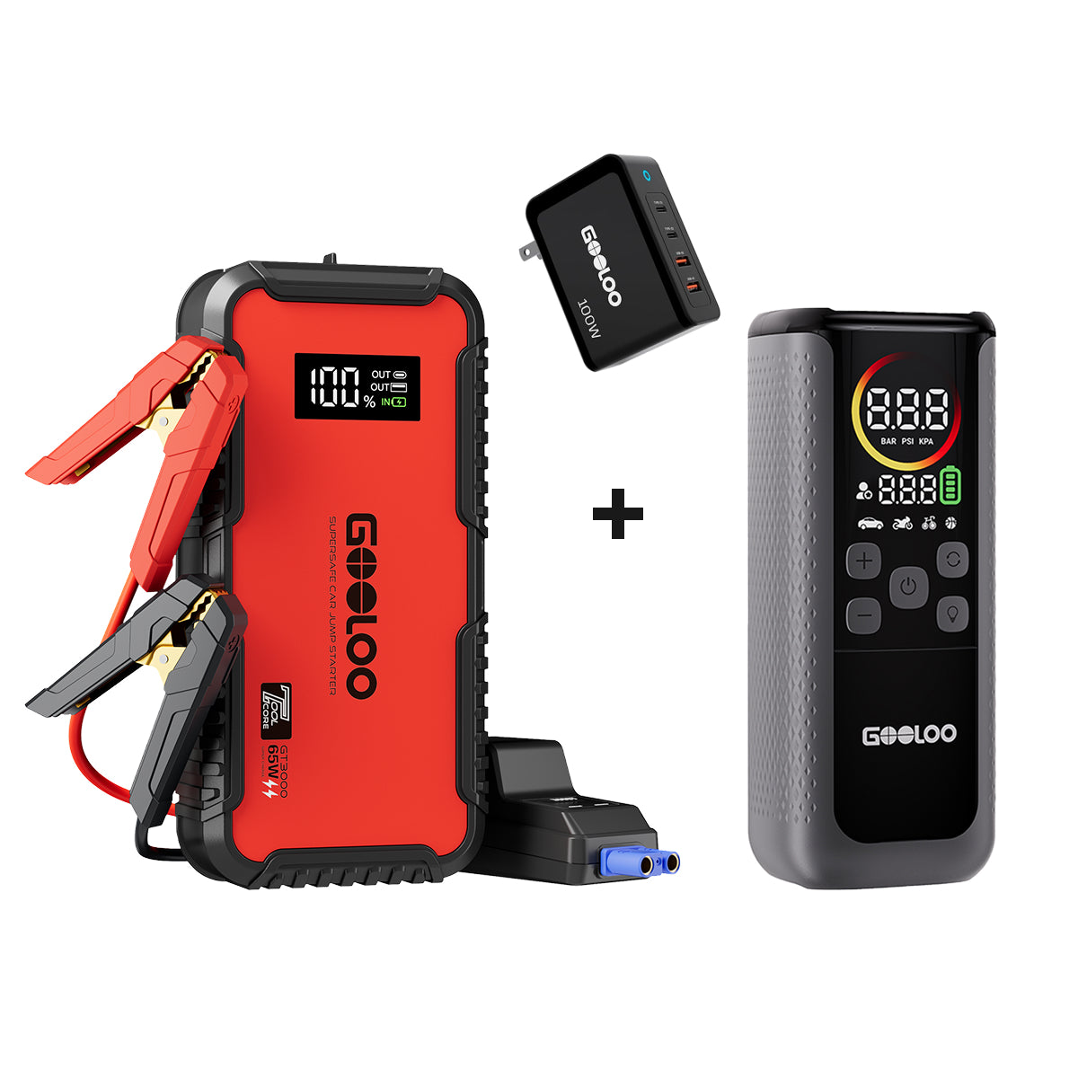 GOOLOO GT3000 Supersafe Jump Starter 3000A