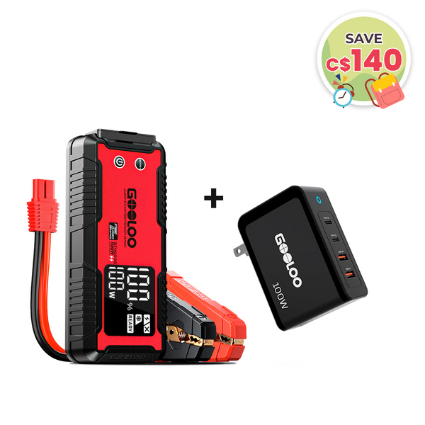 GOOLOO GT4000S Jump Starter with 100W Wall Charger