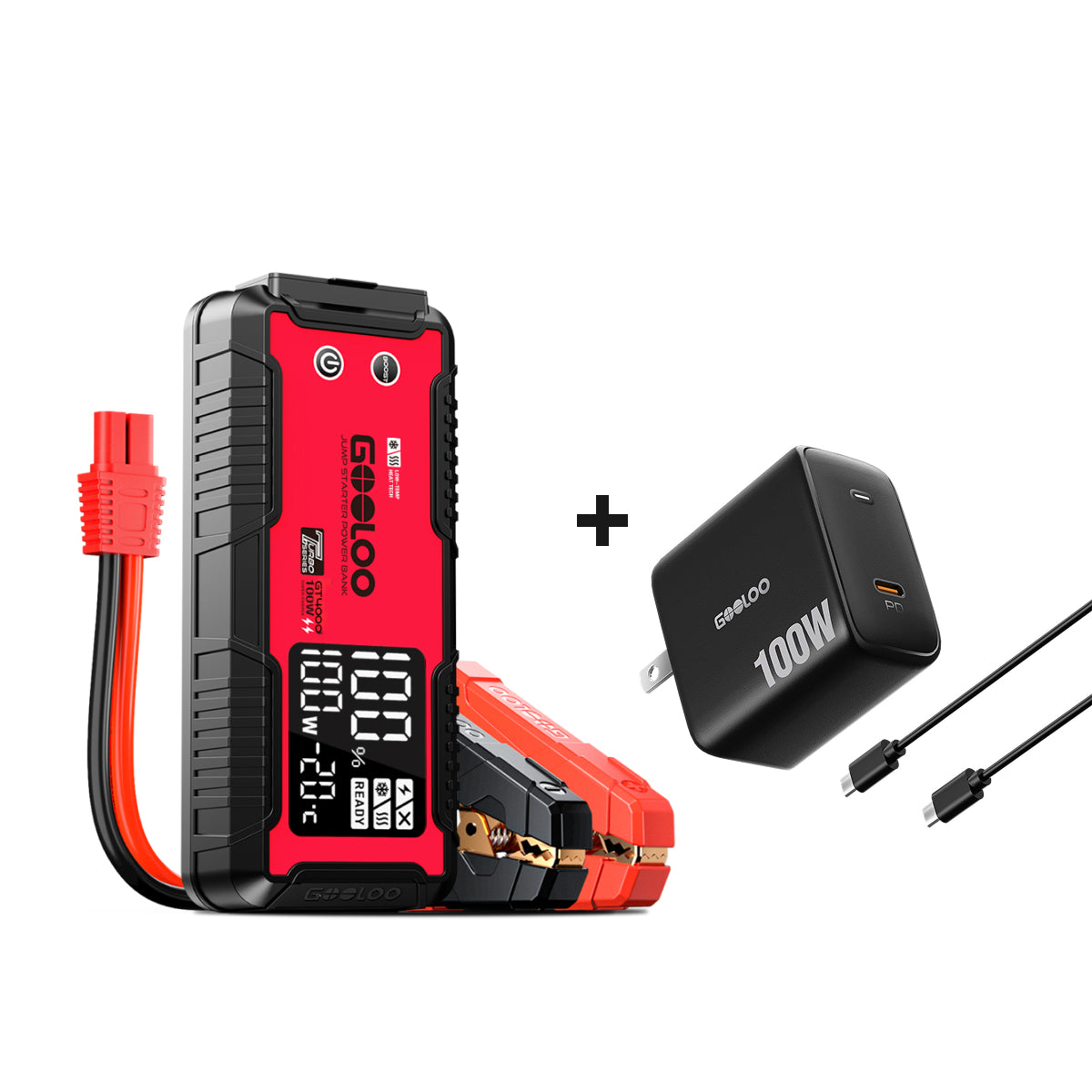 GOOLOO GT4000 Supersafe Jump Starter 4000A 100W Pre-heating Tech
