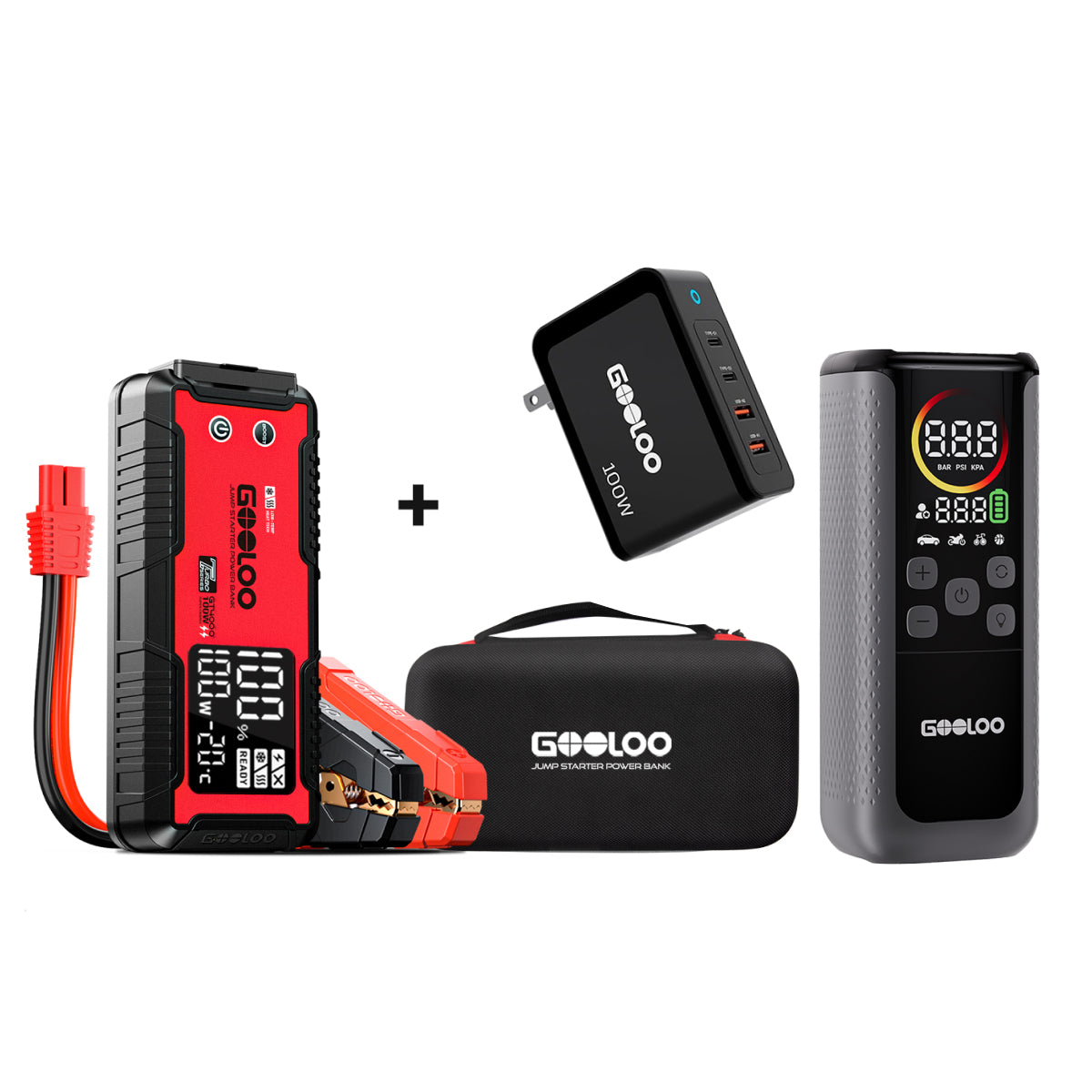 GOOLOO GT4000 Supersafe Jump Starter 4000A 100W Pre-heating Tech