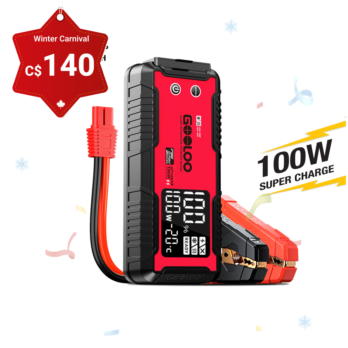 GOOLOO GT4000 Portable Jump Starter