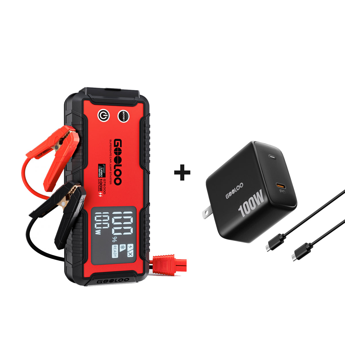 GOOLOO GT6000 Supersafe Jump Starter 6000A 100W