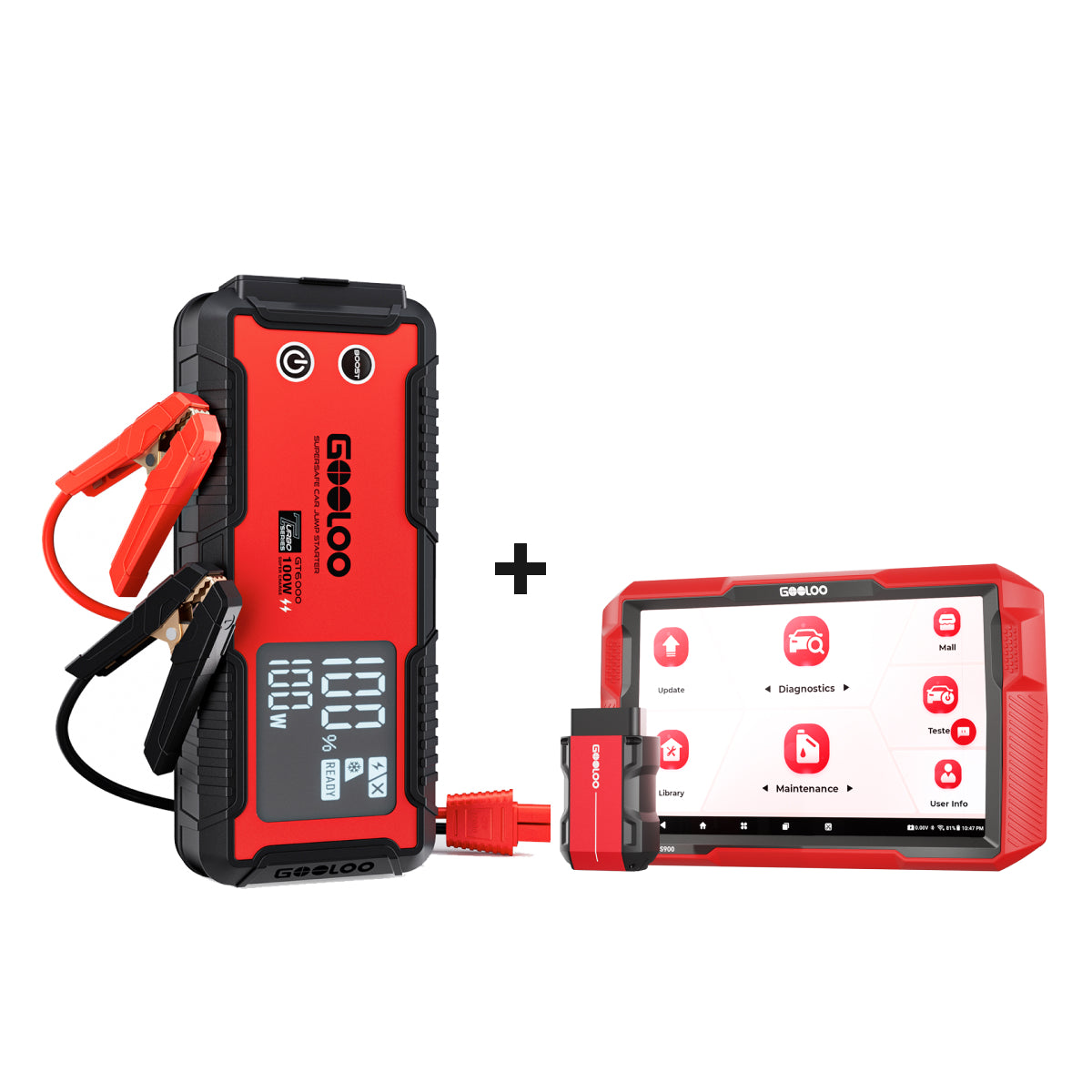 GOOLOO GT6000 Supersafe Jump Starter 6000A 100W