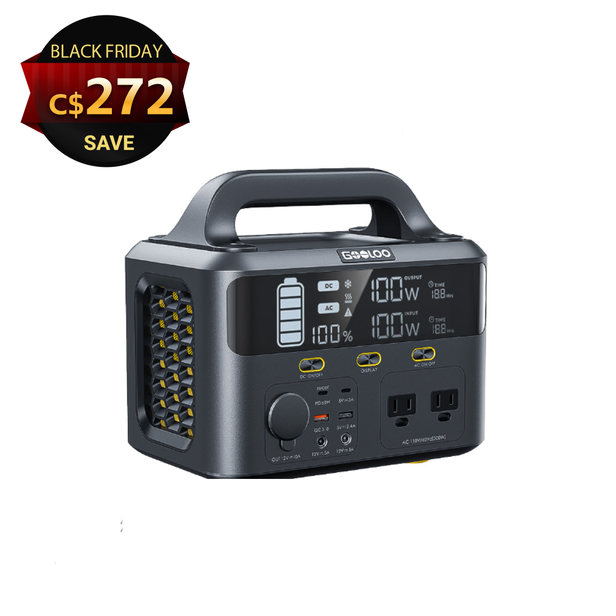 Solar Generator GTX300 | 300W 299.52 Wh