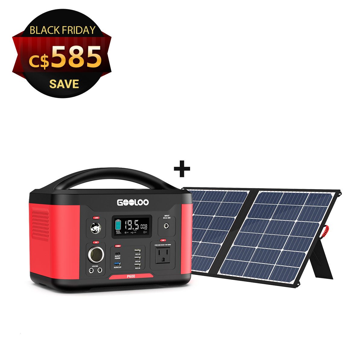 Solar Generator P600 | 600W 626.4Wh