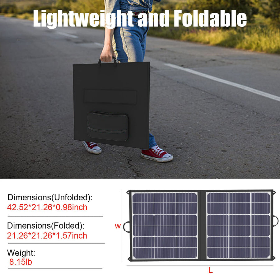 【Clearance Sale】GOOLOO 100W Foldable Solar Panel